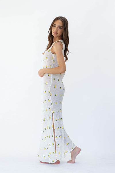 Limoncello Linen Sari