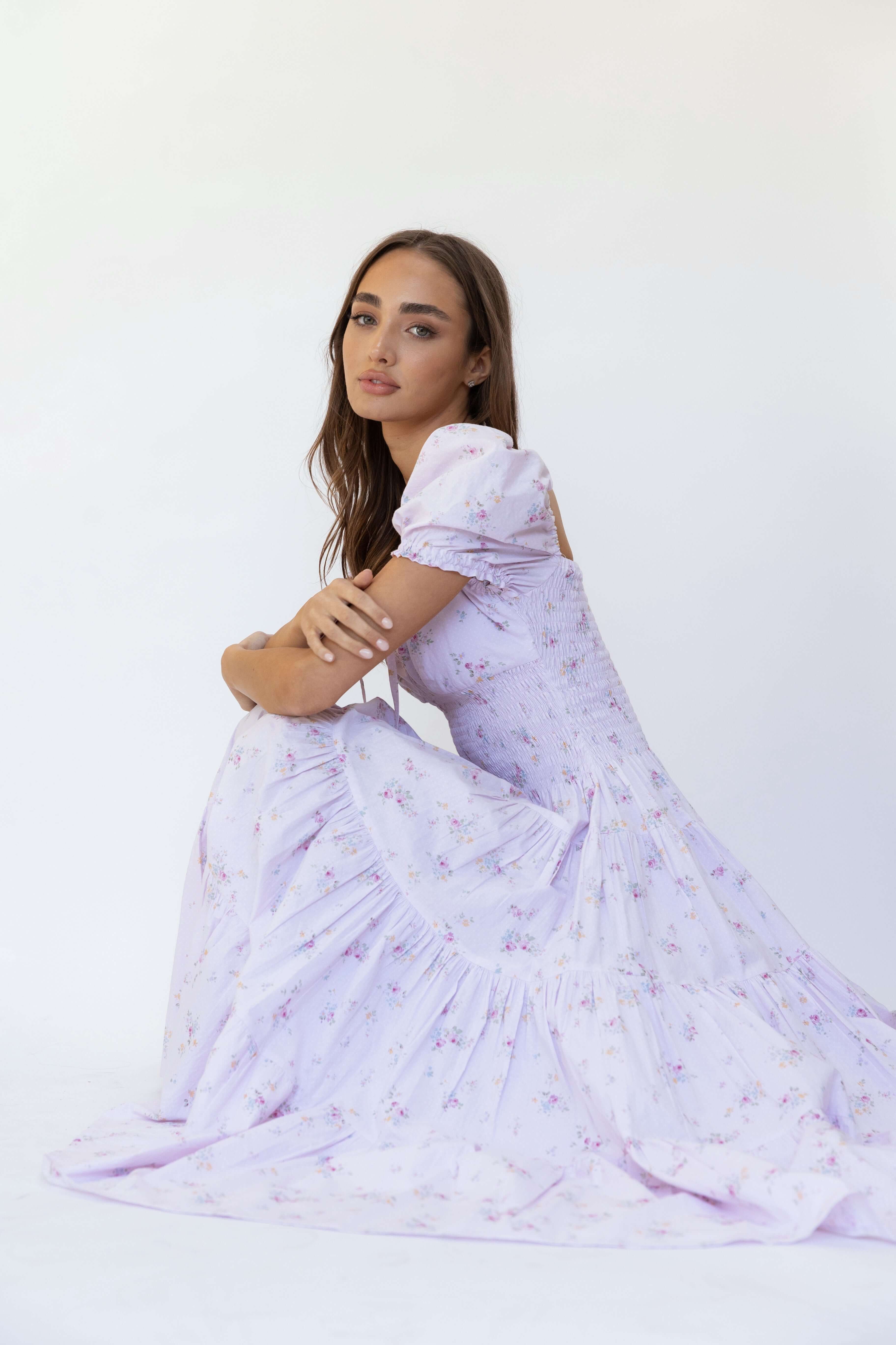 bethie petal sleeve maxi dress Bethie Petal Sleeve Maxi Dress