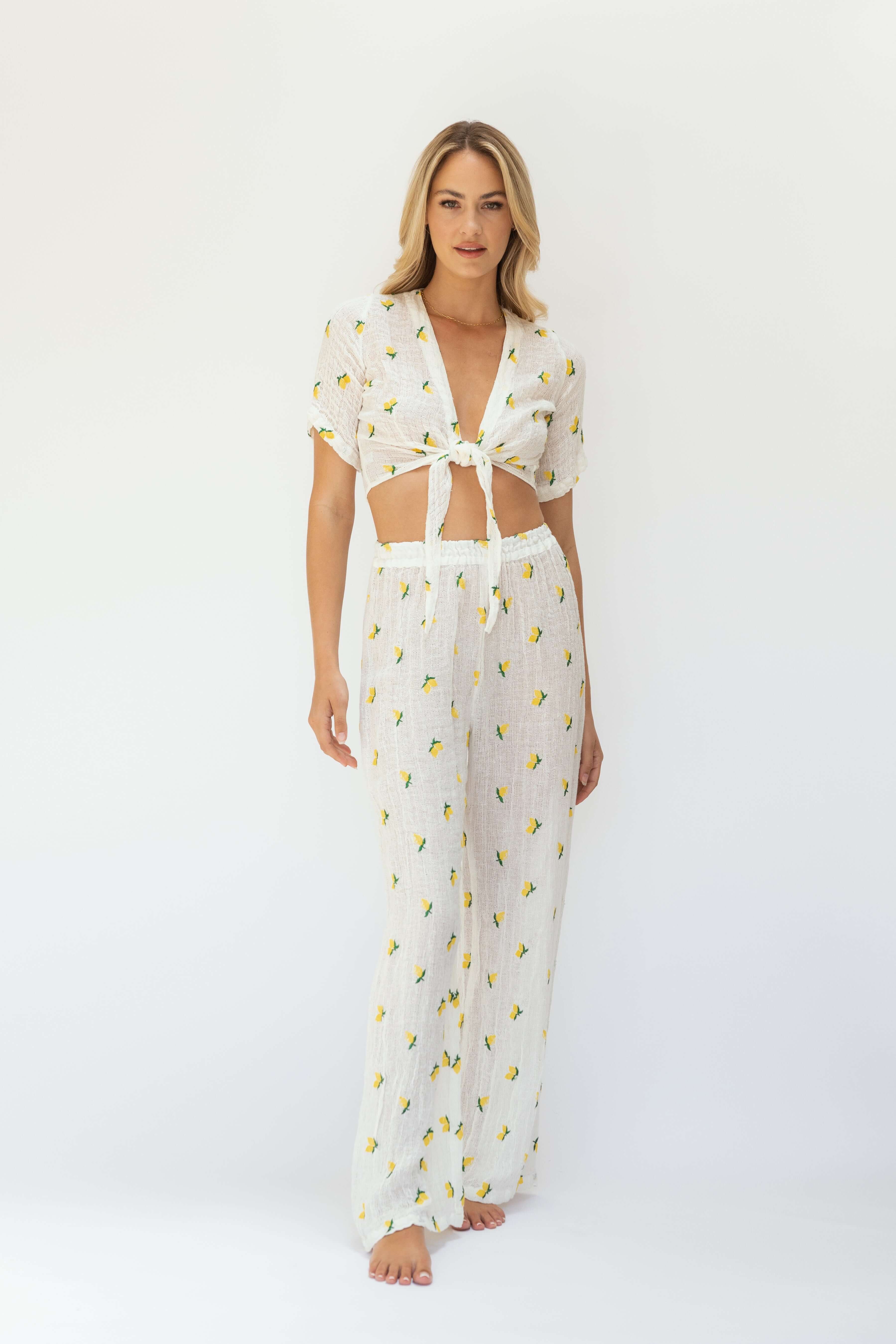 THE LIMONCELLO LINEN PANT