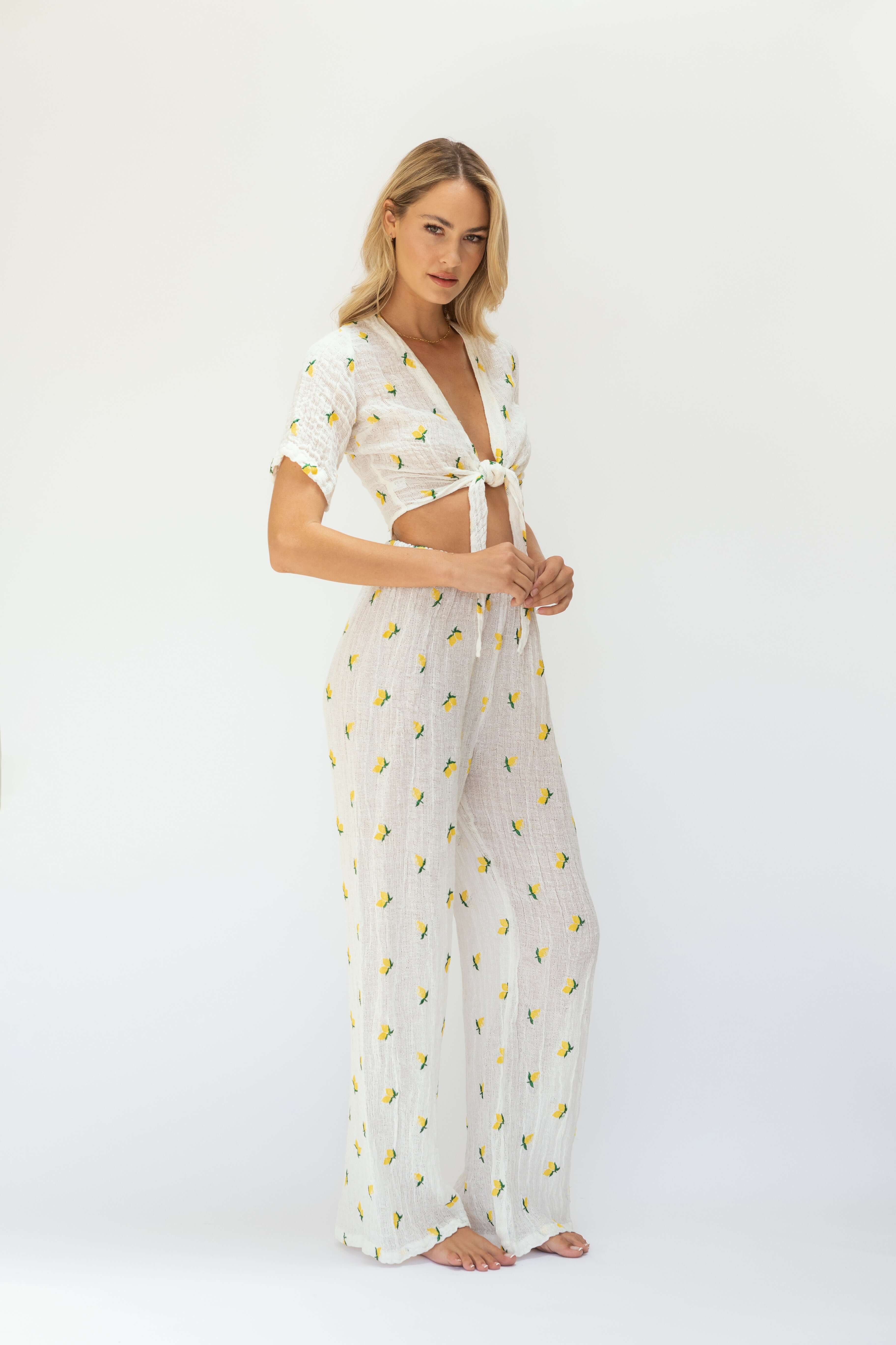 THE LIMONCELLO LINEN PANT